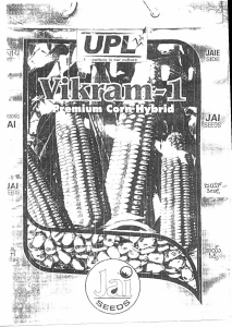 Upl Agriculture Is Our Culture Vikram-1 Premium Corn-hybrid ( Device Of Plant And Corn Seeds) Device mark 1420527 Trademark