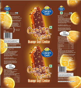 Creambell Centre Treat -orange Soft Centre (label) Device mark 2717587 Trademark