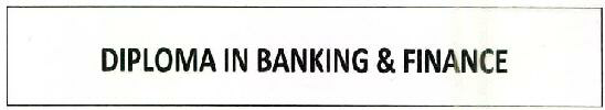 Diploma In Banking & Finance Device mark 2595830 Trademark