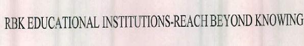 Rbk Educational Institutions-reach Beyond Knowing Device mark 2383095 Trademark