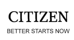Citizen Better Starts Now (label) Device mark 2996196 Trademark
