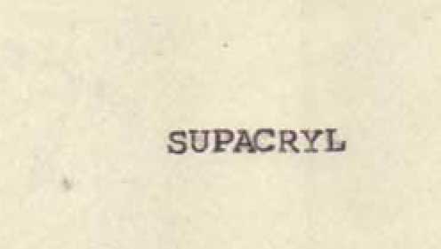 Supacryl Device mark 460917 Trademark