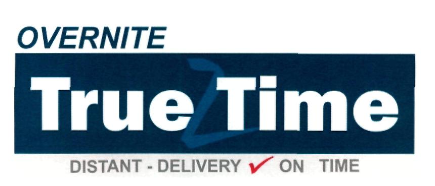 Overnite True Time (label) Device mark 2302585 Trademark