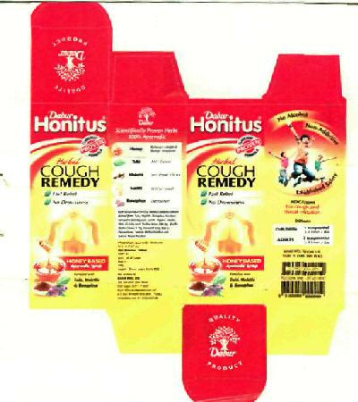 Dabar Honitus Cough Remedy (label) Device mark 2448800 Trademark