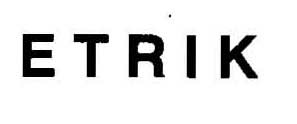 E T R I K Device mark 1275938 Trademark