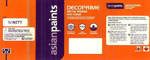Asian Paints Decoprime Metal Primer Red Oxide Device mark 2822078 Trademark