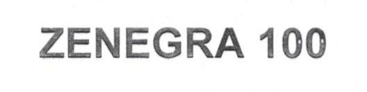 Zenegra 100 (label) Device mark 1688944 Trademark