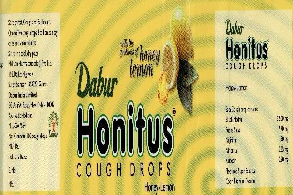 Dabur Honitus Cough Drops With Label Device mark 1479226 Trademark