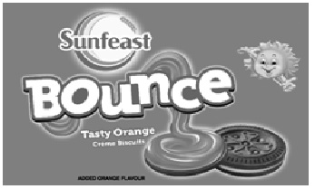 Sunfeast Bounce Tasty Orange Creme Biscuits Device mark 2701942 Trademark