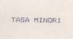 Tasa Minori Device mark 851026 Trademark