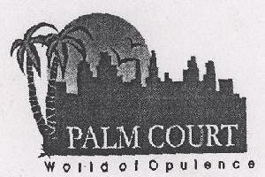 Palm Court With Label Device mark 1477805 Trademark