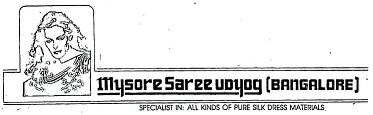 Mysore Saree Udyog (bangalore) Device mark 722186 Trademark