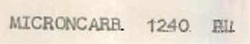 Microncarb 1240 Pl Device mark 706476 Trademark