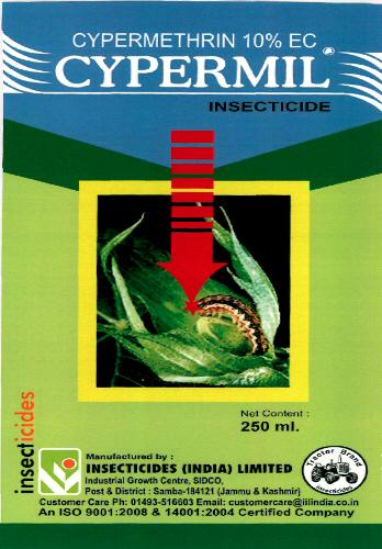 (cypermethrin 10% Ec) Cypermil Device mark 2228605 Trademark