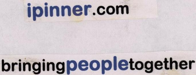 Ipinner . Com Bringing People Together (lebal) Device mark 1556274 Trademark