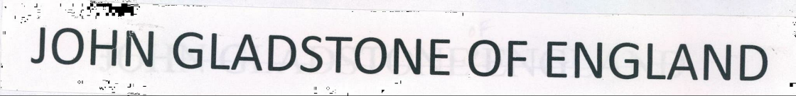 John Gladstone Of England Device mark 2061776 Trademark
