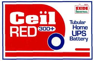 Exide Ceil Red 300+(label) Device mark 2564060 Trademark