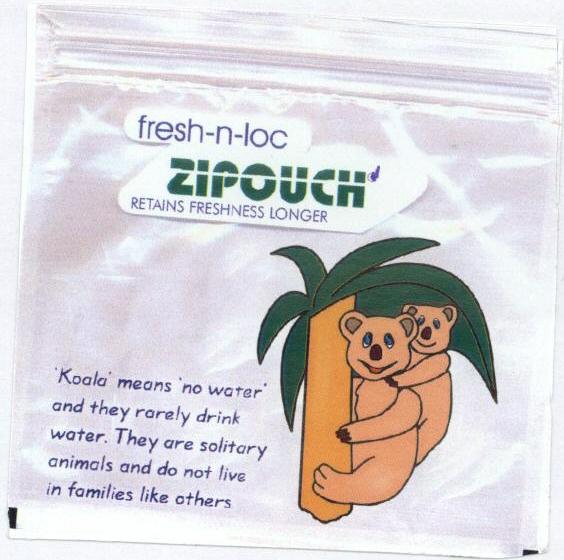 Zipouch With Device Of Bears Device mark 1464022 Trademark