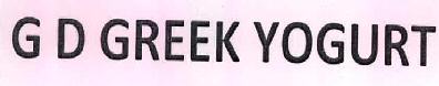 G D Greek Yogurt Device mark 2512399 Trademark