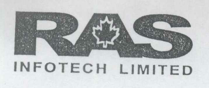 Ras Infotech Limited Device mark 908289 Trademark
