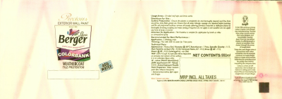 Precious,berger, Colorbank, Wheathercoat (label) Device mark 1498694 Trademark