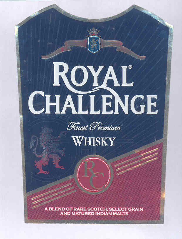 Royal Challenge (label) Device mark 1772336 Trademark