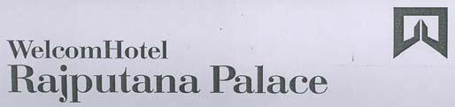 Welcomhotel Rajputana Palace Device mark 1274308 Trademark