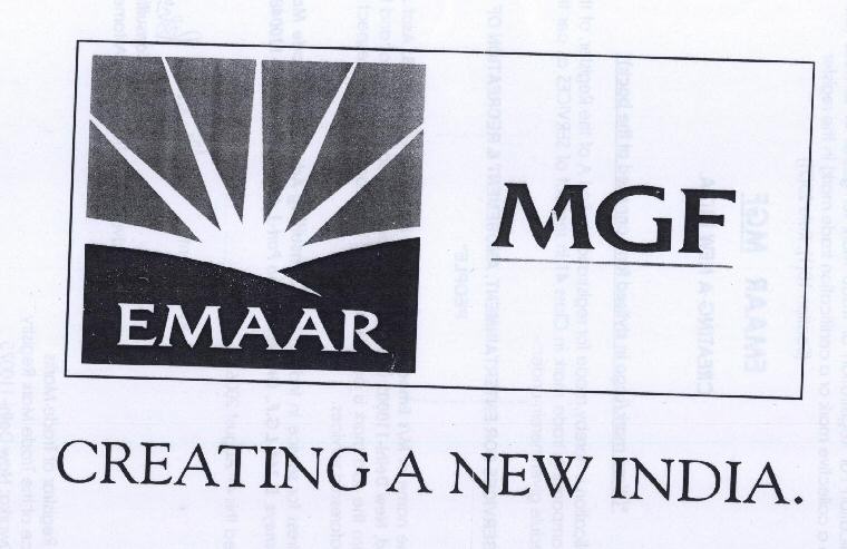 Emaar Mgf Creating A New India. With Label Device mark 1476148 Trademark