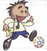 Boy With Football And A+ Device Device mark 1852482 Trademark