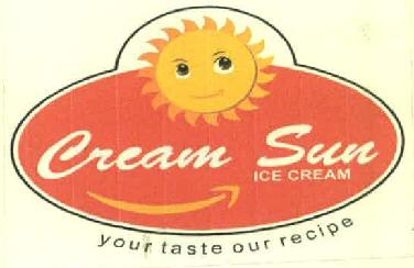 Cream Sun Ice Cream Device mark 2714443 Trademark