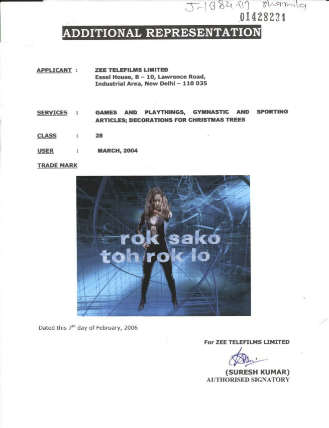 Rok Sako Toh Rok Lo With Label Device mark 1428234 Trademark