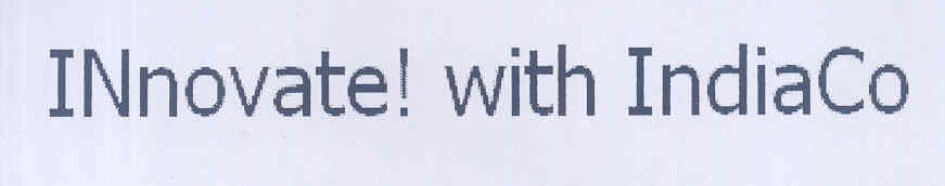Innovate! With Indiaco (device) Device mark 1767613 Trademark