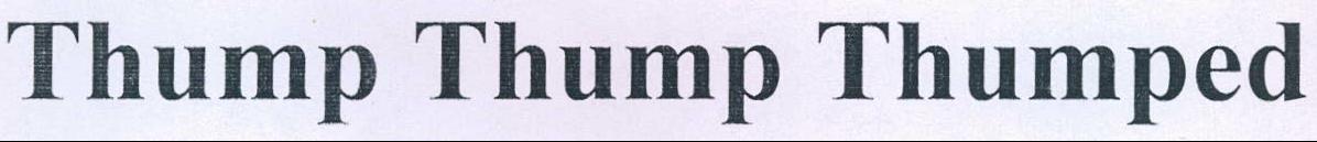 Thump Thump Thumped Device mark 2198857 Trademark