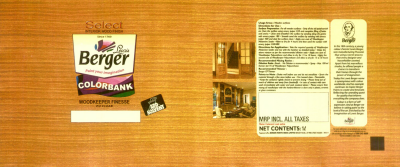 Select, Berger, Colorbank, Woodkeeper Finesse Device mark 1498687 Trademark