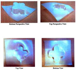 Dev. Of Bowl, Four Dimensional Mark (lable) Device mark 1622228 Trademark