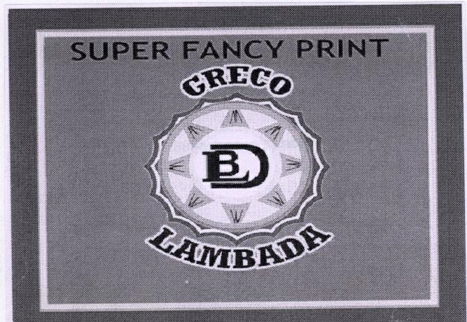 Super Fancy Print Creco Lambada (device) Device mark 1802255 Trademark