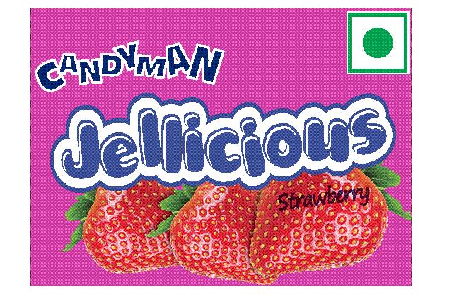 Candyman Jellicious Strawberry Device mark 2599956 Trademark