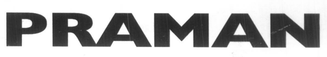 Praman (device Of Heavy Character) Device mark 1610185 Trademark