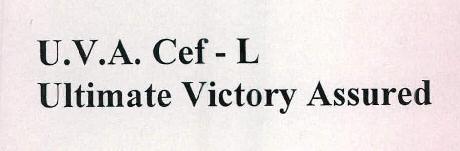 U.v.a. Cef - L Ultimate Victory Assured Device mark 2426908 Trademark