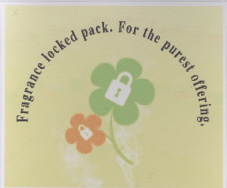Fragrance Locked Pack . For The Purest Offering. Device mark 2049369 Trademark