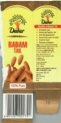 Dabur Badam Tail Device mark 1855496 Trademark