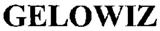 Gelowiz Device mark 1857431 Trademark