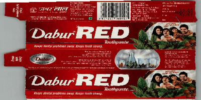 Dabur Red (device) Device mark 1547235 Trademark