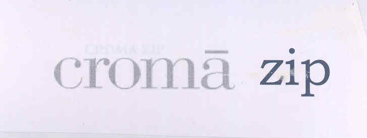 Croma Zip Device mark 1563633 Trademark