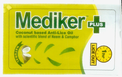 Mediker Plus Cocount Based Anti-lice Oil (label) Device mark 1388574 Trademark