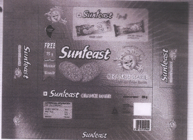 Sunfeast Orange Marie Device mark 1224095 Trademark
