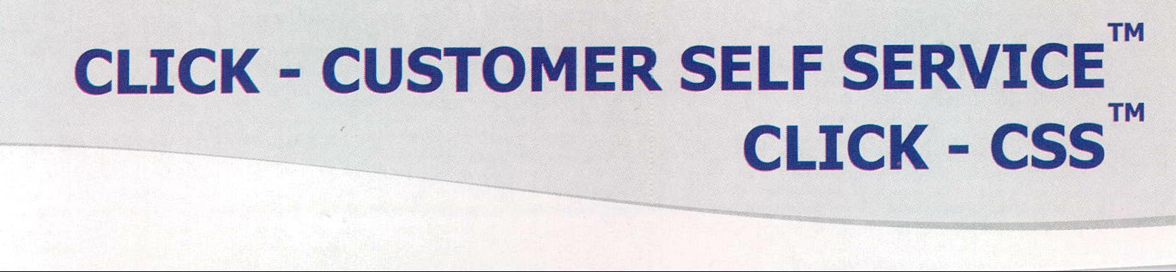 Click - Customer Self Service Tm Click - Css Tm Device mark 2140329 Trademark