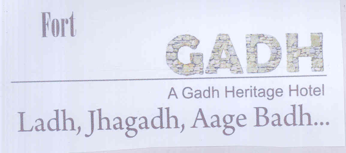 Gadh, A Gadh Heritage Hotel Device mark 1698355 Trademark
