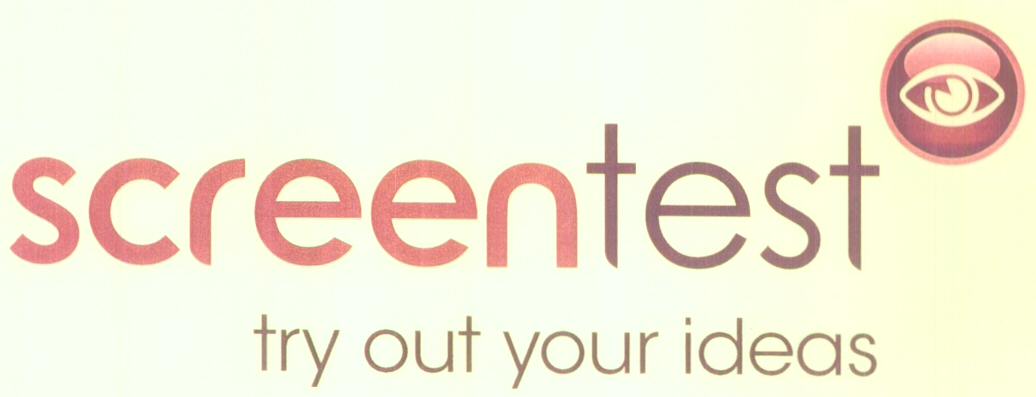 Screentest Try Out Your Ideas (label) Device mark 1623810 Trademark