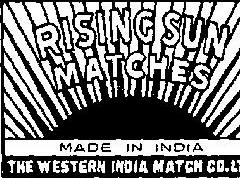 Rising Sun Matches (label) Device mark 6892 Trademark